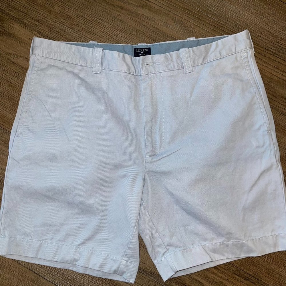 J. CREW Mens Reade Chino Short Light Blue